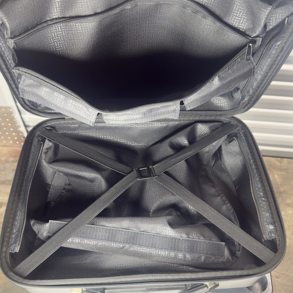 Brookstone Dash 2.0 Hardside Underseat Spinner Luggage Silver Rolling Briefcase - Picture 7 of 11